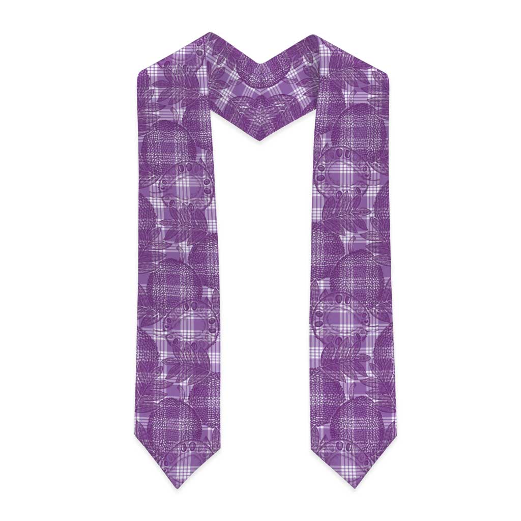Poni Hawaii Breadfruit Palaka Motifs Graduation Stole