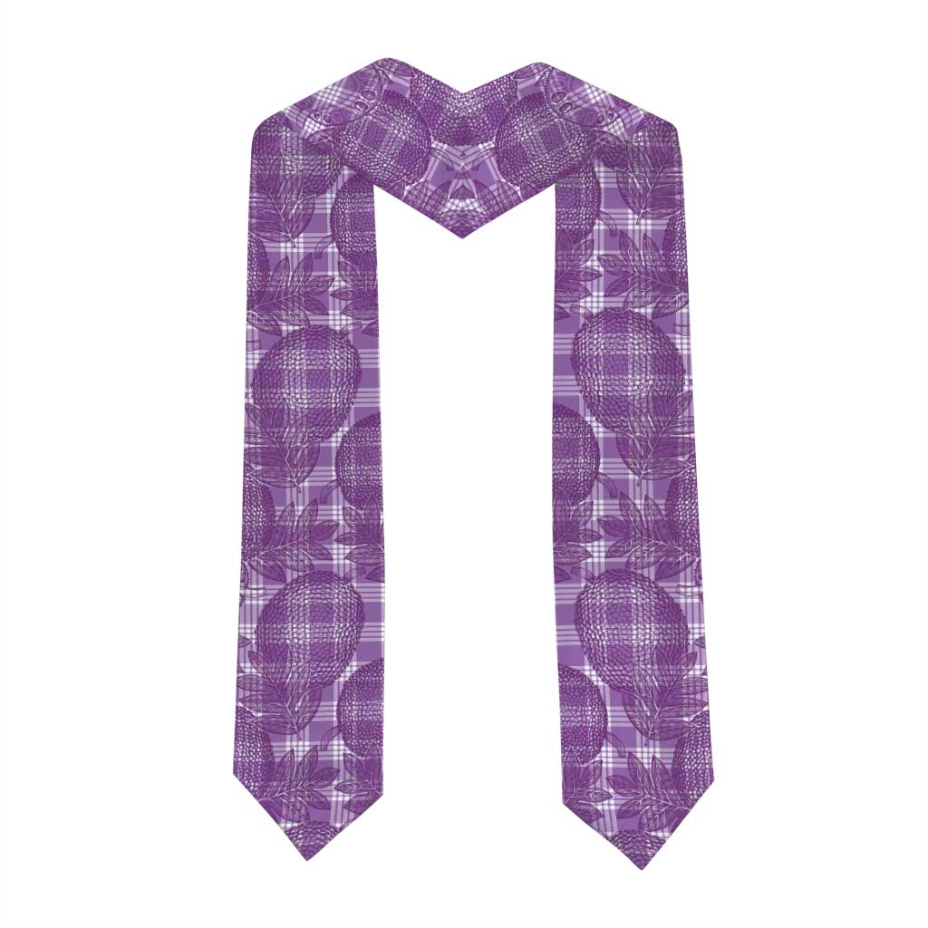 Poni Hawaii Breadfruit Palaka Motifs Graduation Stole