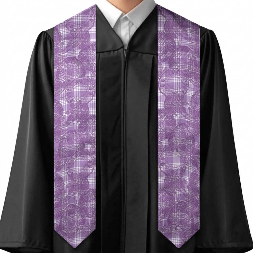 Poni Hawaii Breadfruit Palaka Motifs Graduation Stole