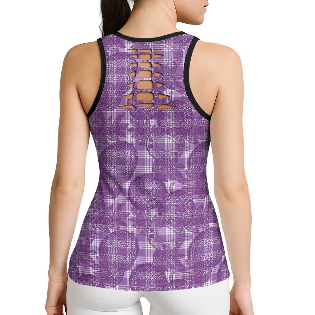 Poni Hawaii Breadfruit Palaka Motifs Hollow Tank Top