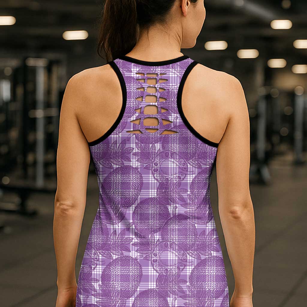 Poni Hawaii Breadfruit Palaka Motifs Hollow Tank Top