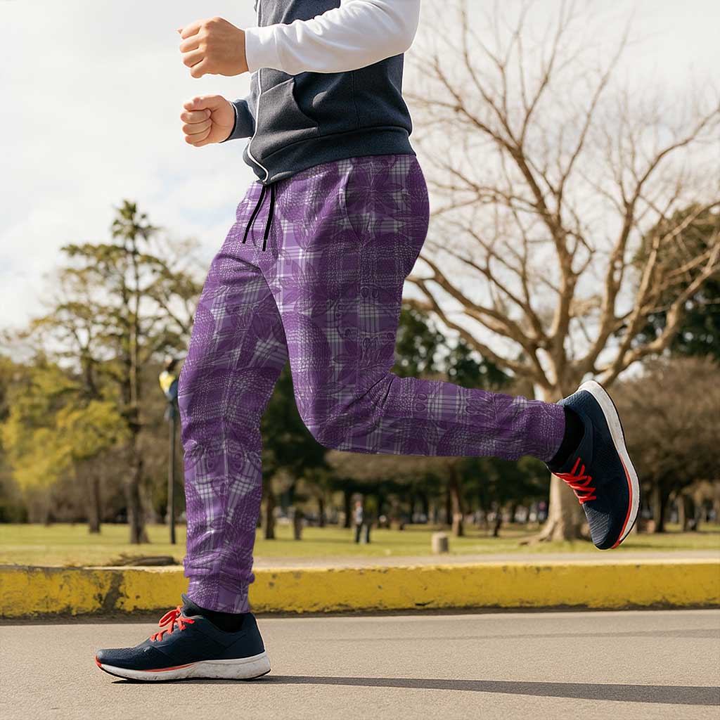 Poni Hawaii Breadfruit Palaka Motifs Jogger Pants