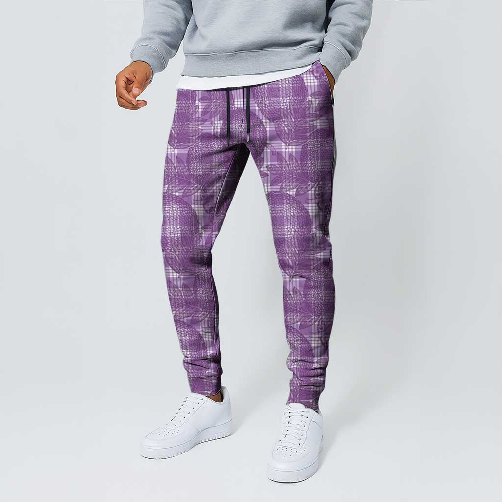 Poni Hawaii Breadfruit Palaka Motifs Jogger Pants