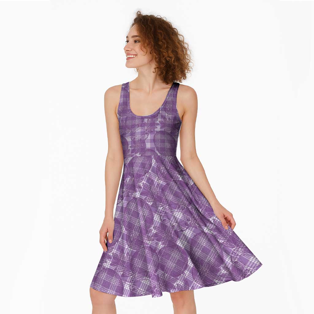 Poni Hawaii Breadfruit Palaka Motifs Midi Dress