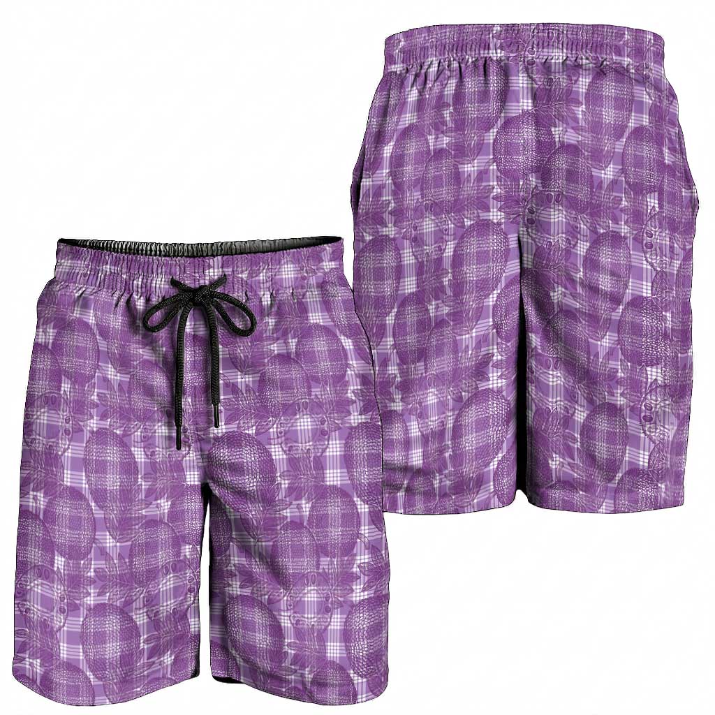 Poni Hawaii Breadfruit Palaka Motifs Shorts for Men
