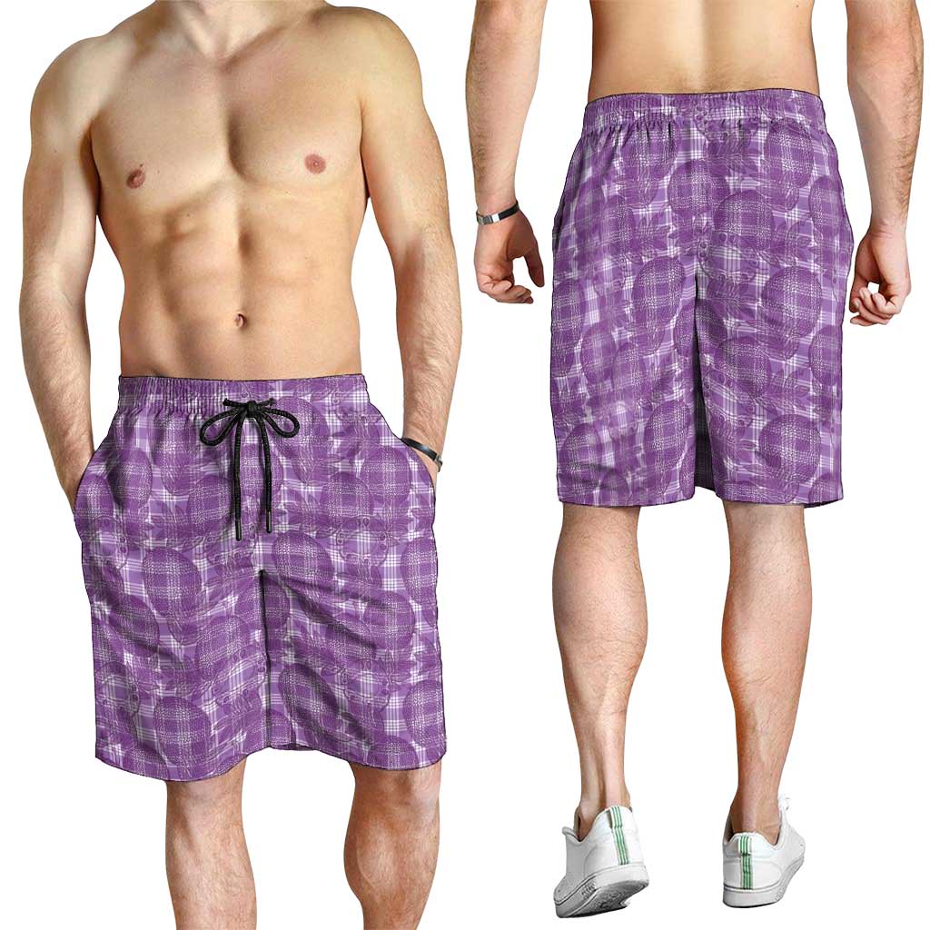 Poni Hawaii Breadfruit Palaka Motifs Shorts for Men