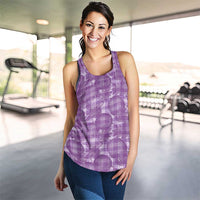 Poni Hawaii Breadfruit Palaka Motifs Women Racerback Tank