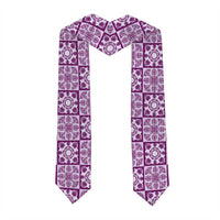 Poni Palaka Quilt Hawaii Graduation Stole Hawaiian Tropical Monstera Sea Turtle LT14 - Polynesian Pride