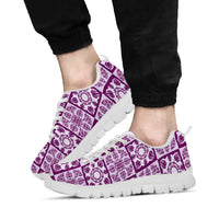 Poni Palaka Quilt Hawaii Sneakers Hawaiian Tropical Monstera Sea Turtle