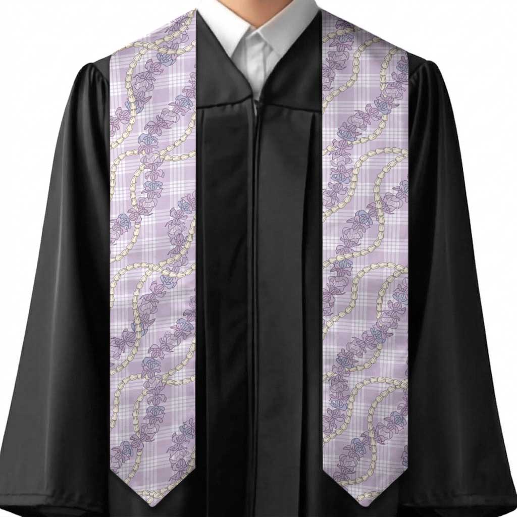Pua Kalaunu Lei Graduation Stole Palaka Pattern LT01 - Polynesian Pride
