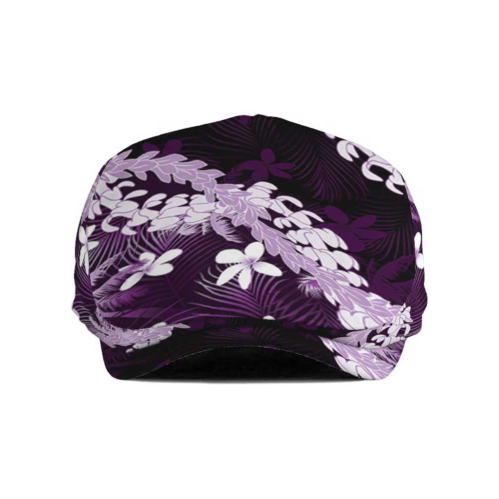 Puakenikeni Maile Lei Jeff Hat Frangipani Purple Tropical Leaves