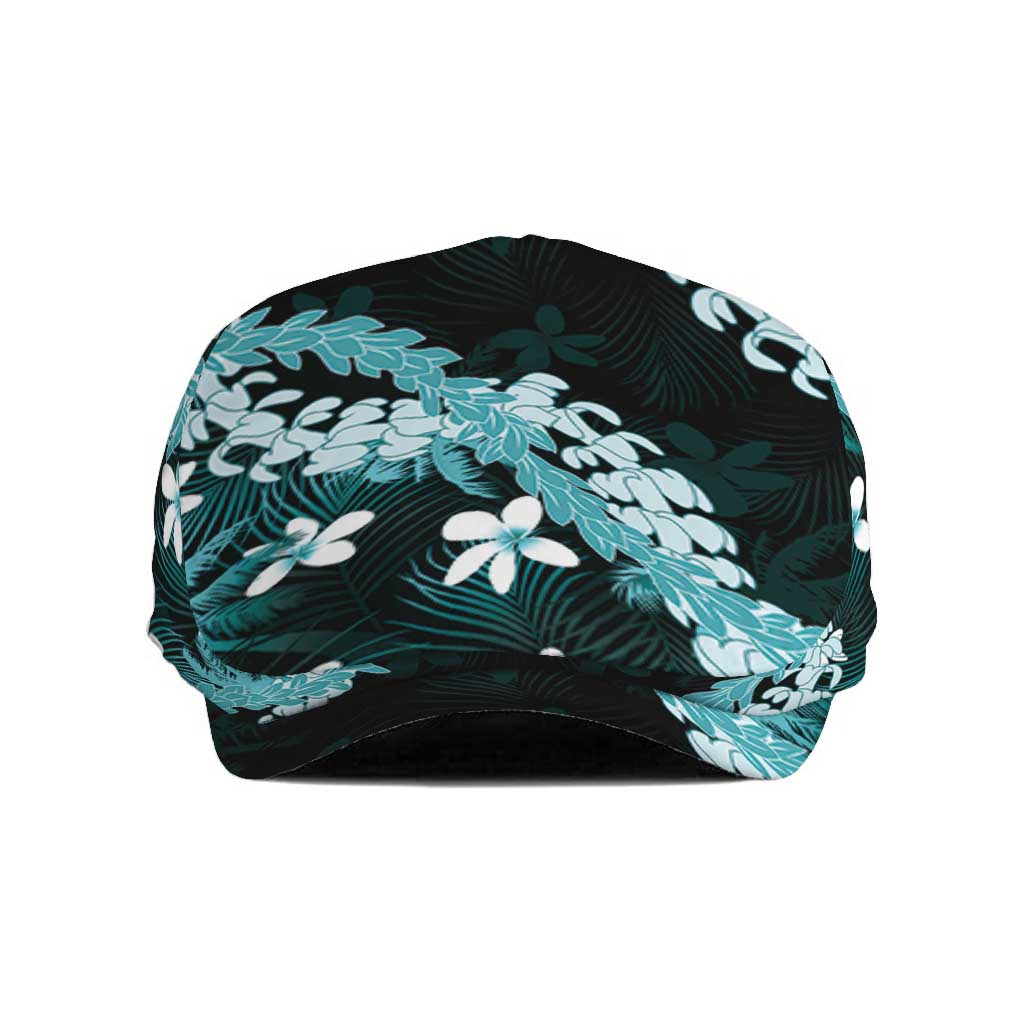 Puakenikeni Maile Lei Jeff Hat Frangipani Turquoise Tropical Leaves