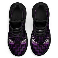 Purple Matariki New Zealand Clunky Sneakers Maori Poutama Galaxy Vibes