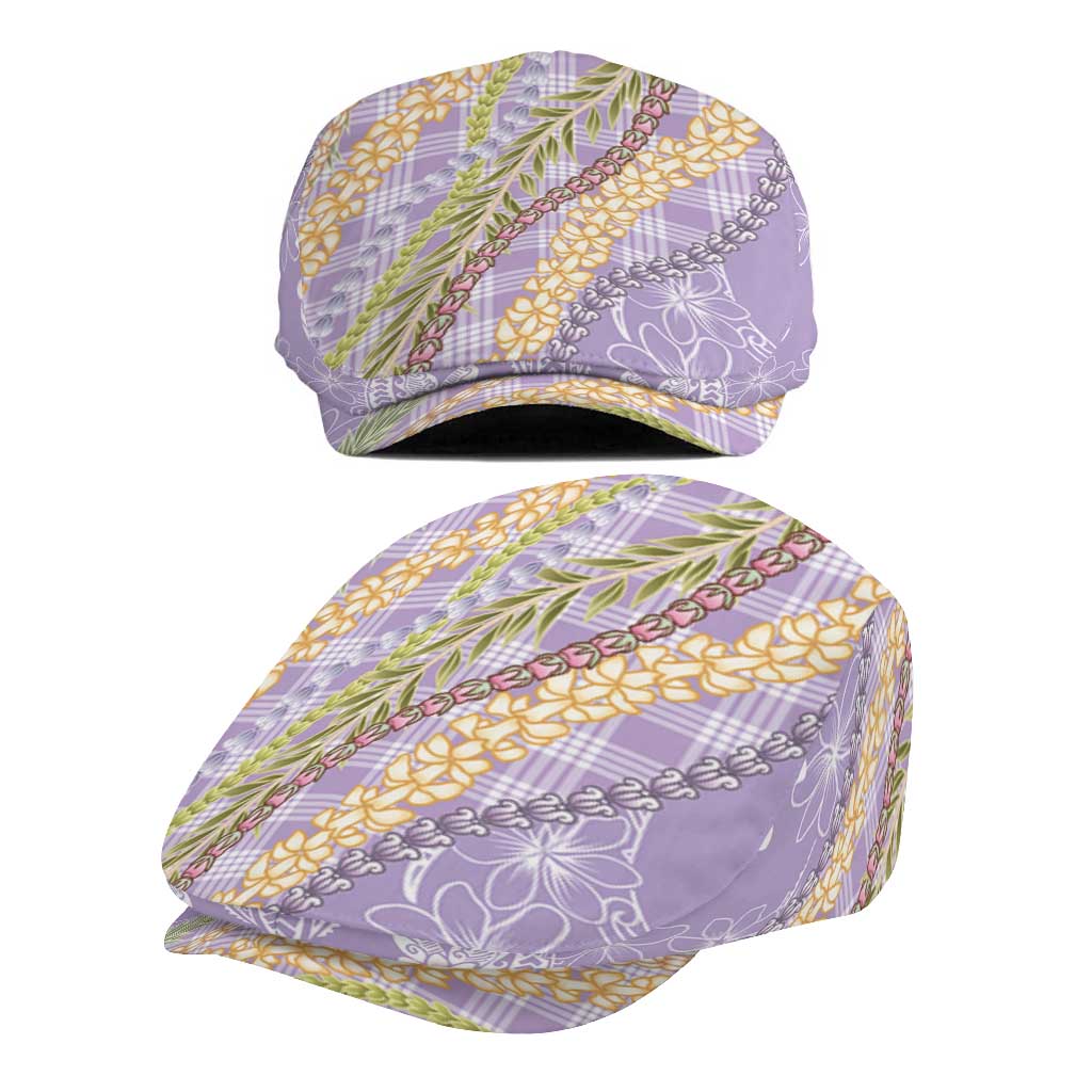 Purple Palaka Hawaii Leis Jeff Hat Hawaiian-plaid Elegant Tropical Vibes - Polynesian Pride