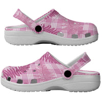Purple Palaka Hawaii Palapalai Clogs Shoes Hawaiian Fern LT14 - Polynesian Pride