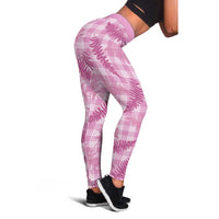 Purple Palaka Hawaii Palapalai Leggings Hawaiian Fern LT14 - Polynesian Pride