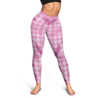 Purple Palaka Hawaii Palapalai Leggings Hawaiian Fern LT14 - Polynesian Pride