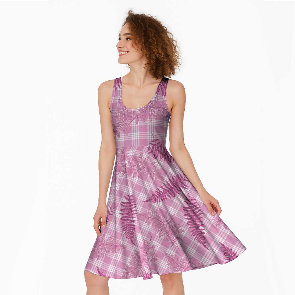 Purple Palaka Hawaii Palapalai Midi Dress Hawaiian Fern LT14 - Polynesian Pride