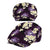 Purple Tropical Hawaii Jeff Hat Seamless Monstera Plumeria Hawaiian Pattern - Polynesian Pride