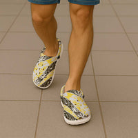 Rearea Tahiti Tiare Monstera Clogs Shoes Polynesian Pattern Curve Style - Polynesian Pride