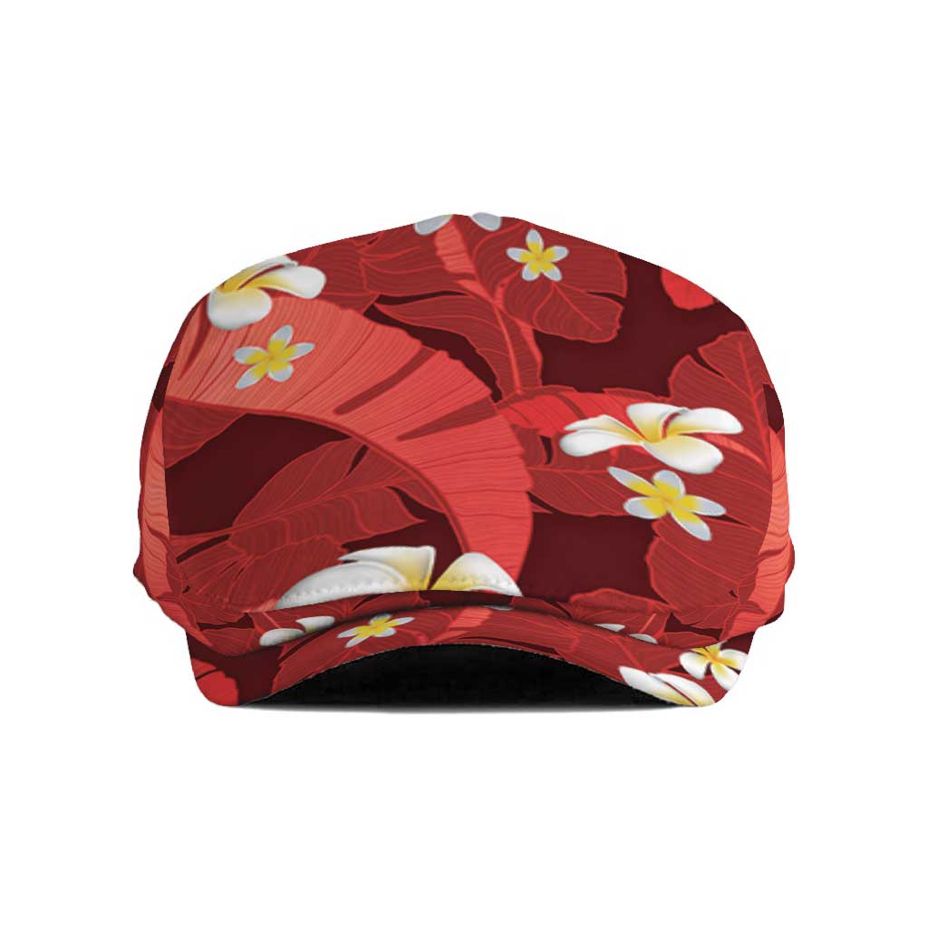 Red Banana Leaf Hawaii Jeff Hat Lau Maia Plumeria Tropical Summer Vibes