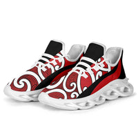 Red Maori Koru New Zealand Clunky Sneakers LT14 - Polynesian Pride