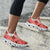Red Palaka Hawaii Cowboy Clunky Sneakers Puakenikeni Lei Paniolo Papale Seamless Vibes - Polynesian Pride