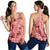 Red Palaka Hawaii Cowboy Women Racerback Tank Puakenikeni Lei Paniolo Papale Seamless Vibes - Polynesian Pride