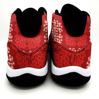 Red Palaka Quilt Hawaii Sneakers J11 Traditional Hawaii-plaid Pattern LT14 - Polynesian Pride
