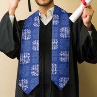 Royal Blue Palaka Quilt Hawaii Graduation Stole Traditional Hawaii-plaid Pattern - Polynesian Pride