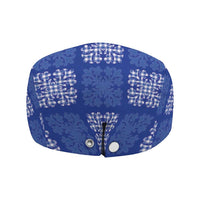 Royal Blue Palaka Quilt Hawaii Jeff Hat Traditional Hawaii-plaid Pattern - Polynesian Pride