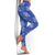 Royal Blue Palaka Quilt Hawaii Leggings Traditional Hawaii-plaid Pattern - Polynesian Pride