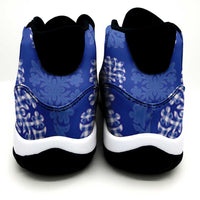 Royal Blue Palaka Quilt Hawaii Sneakers J11 Traditional Hawaii-plaid Pattern LT14 - Polynesian Pride