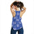 Royal Blue Palaka Quilt Hawaii Women Racerback Tank Traditional Hawaii-plaid Pattern - Polynesian Pride