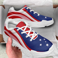 Samoa Chunky Sneakers Flag-Inspired Curve Style