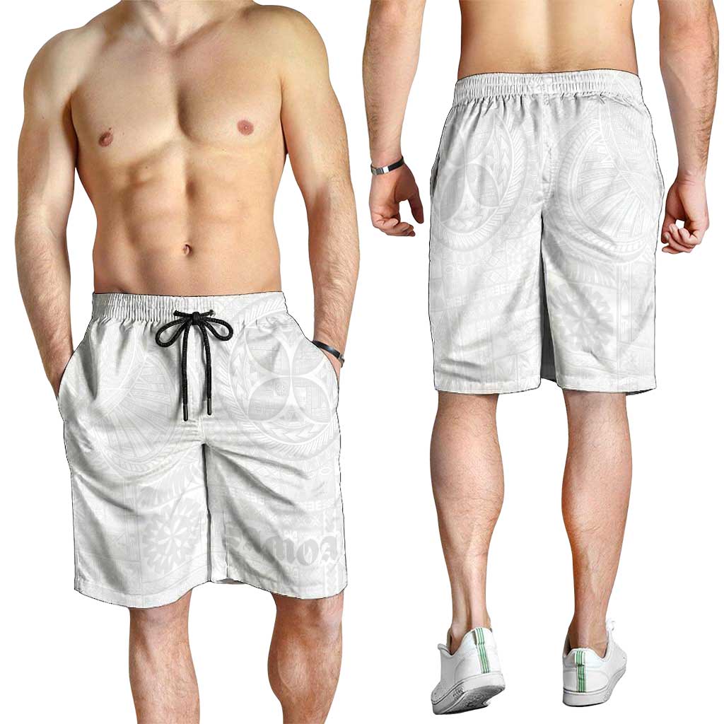 Samoa Lotu Tamaiti Shorts for Men Tribal Tatau with Siapo Pattern