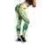 Samoa Siapo Mamanu Leggings Plumeria Emerald Motifs