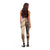 Samoa Siapo Mamanu Leggings Plumeria Mocha Motifs