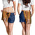 Samoa Siapo Motif Half Style Shorts for Women Colorful Version - Polynesian Pride