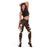 Samoa Siapo Pattern With Brown Hibiscus Leggings - Polynesian Pride