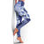 Samoa Siapo Pattern With Navy Hibiscus Leggings - Polynesian Pride