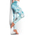 Samoa Siapo Pattern With Teal Hibiscus Leggings - Polynesian Pride