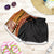 Samoa Siapo Tapa Pattern Half Style Shorts for Women Yellow Color - Polynesian Pride