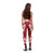 Samoa Teuila 2024 Leggings Samoan Siapo Pattern Red Version - Polynesian Pride