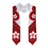 Samoa Teuila Graduation Stole Samoan Siapo Pattern Red Version