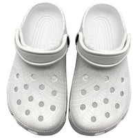 Samoan DNA Art Tattoo Clogs Shoes Polynesian Pattern All White