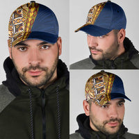 Samoan Siapo Classic Cap Tatau Pattern Half Style LT03