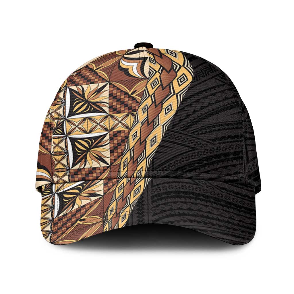 Samoan Siapo Classic Cap Tatau Pattern Half Style Retro Mode LT03