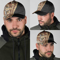 Samoan Siapo Classic Cap Tatau Pattern Half Style Retro Mode LT03