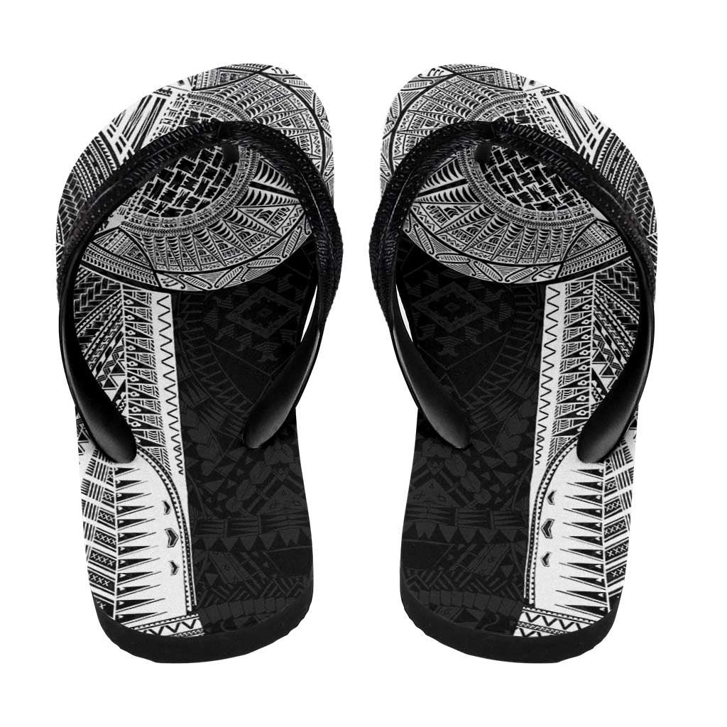 Samoan Tatau Flip Flops Art Tribal Traditional Tattoos - Polynesian Pride
